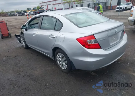 2012 Honda Civic Lx из США, поврежденный, VIN 19XFB2F5XCE042559